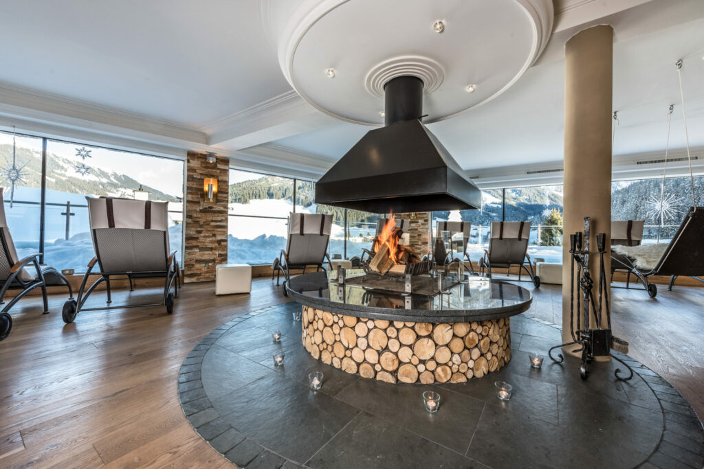Hotel Schönruh Gerlos : Relaxe Spa - Kamin Louge